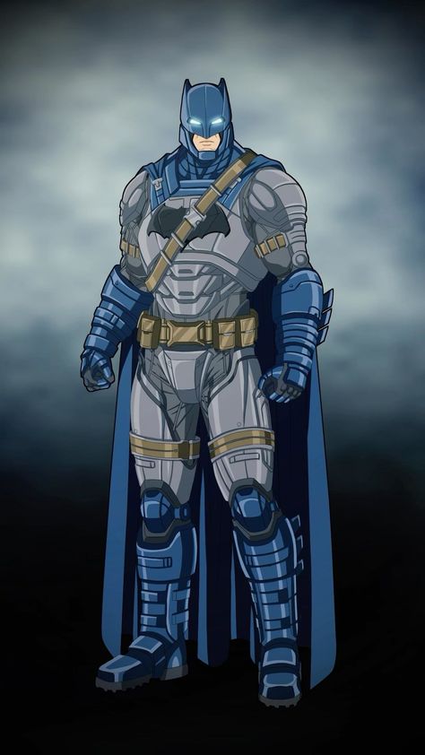 Batman Ben Affleck, Batman Injustice, Armored Suit, Cartoon Cards, Batman Redesign, Superman Suit, Ben Affleck Batman, Phil Cho, Batman Suit