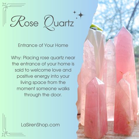 where to keep your rose quartz Crystal Healing, Rose Quartz, Healing, In This Moment, Crystals, Quick Saves