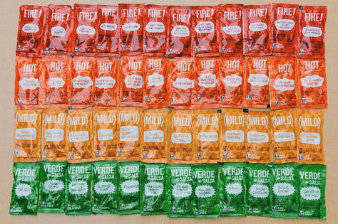 New Taco Bell sauce packets. To the design team: RESPECT. #tacobell #livemas #easybeinggreen Taco Bell Sauce Packets, Taco Bell Sauce, College House Decor, Virgo Moon, Printable Greeting Cards, Taco Bell, Kit Kat, Tex Mex, Lasagna