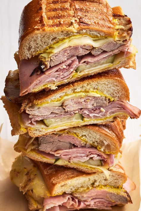 Mini Cuban Sandwiches, Cubanos Sandwich, Cooked Sandwiches, Creative Sandwich Ideas, Cubano Sandwiches, Cuban Sandwich Recipe, Cuban Sandwiches, Cooks Country, Cuban Restaurant