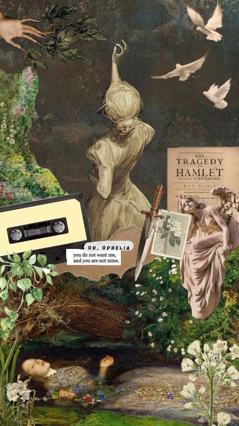 #ophelia Hamlet Aesthetic, Ophelia Hamlet, Aesthetic Songs, Your Aesthetic, Connect With People, Creative Energy, Energy, Collage