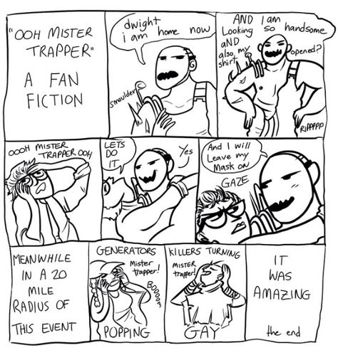 Dbd Dwight X Trapper, Dwight X Trapper, I Love Him, Love Him, Turn Ons, Comics, Memes, Quick Saves, Art