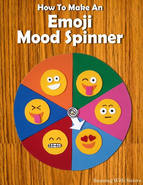 Make an Emoji Mood Spinner for your door from craft foam. Just cut out emoji faces and glue onto a color coded pie chart. Then add a spinner! Emoji Mood, Emoji Craft, Emoji Diy, Emoji Christmas, World Emoji, Emoji Birthday Party, Anniversaire Diy, Emoji Party, Emoji Birthday