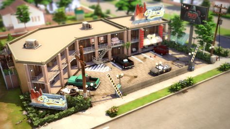 Sims 4 Rental, Sims 4 Community Lots, Sims Design, Sims Lots, Sims 4 No Cc, Oasis Springs, Urban Rooms, House Flippers, Sims Houses