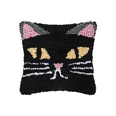 Bedding | HSN Target Halloween Decor, Cat Face Halloween, Halloween Throw Pillows, Black Cat Pillow, Seasonal Pillows, Target Halloween, Spooky Cat, Hooked Pillow, Halloween Throw Pillow