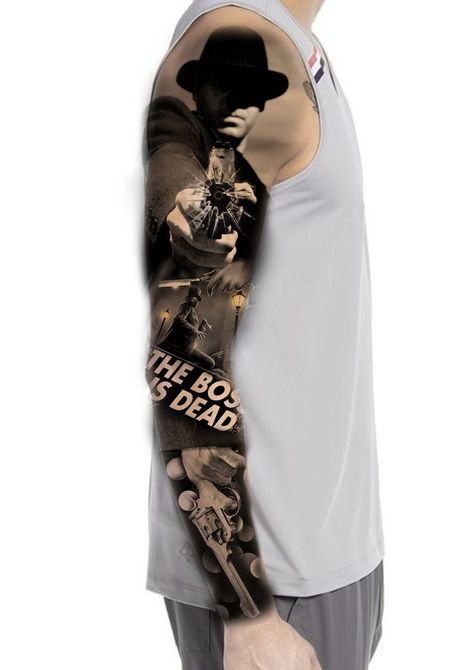 Mafia Tattoo Design, Tattoo Design Hand, Mafia Tattoo, Tattoo Mafia, Meaningful Tattoos For Men, Full Sleeve Tattoos, Full Sleeve Tattoo, Sleeve Tattoo, Meaningful Tattoos