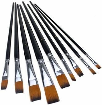 Painting Fur, Oil Paint Brushes, Paint Brush Set, Watercolor Brush, Artist Brush, Flat Brush, Watercolor Artists, Oil Painters, Painting Studio