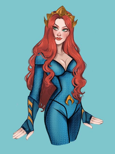 Dc Mera, Mera Dc Comics, Camille League Of Legends, Mera Dc, Dc Aquaman, Comics Ideas, Draw Comics, Dc Comics Girls, Ange Demon