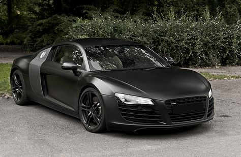 Flat black Audi R8 V8, photograph by Robin Kiewiet Audi R8 Matte Black, Black Audi R8, Audi R8 Black, Audi R8 Sport, Allroad Audi, Audi 2017, Matte Black Cars, Audi R8 Spyder, Black Audi