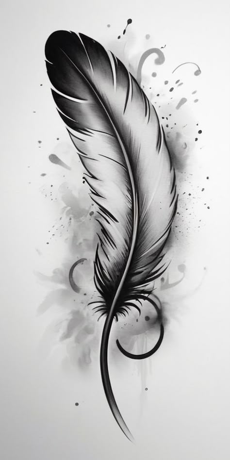 Feather Sleeve Tattoo, Feather Tattoo Chest, Native Feather Tattoos, Feather Tattoo Cover Up, Feather Hip Tattoos, Tattoo Plume, Eagle Feather Tattoos, Tattoo Mujer, Small Feather Tattoo