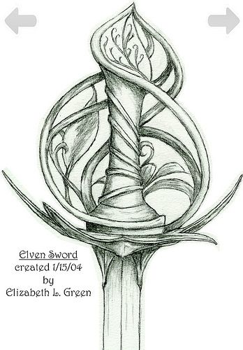 elven rapier | by EmbersFly Elven Dress Drawing, Dagger Drawing, Elven Fairy, Fleurs Art Nouveau, Fantasy Drawings, Art Minimaliste, Dress Drawing, Arte Fantasy, A Pencil