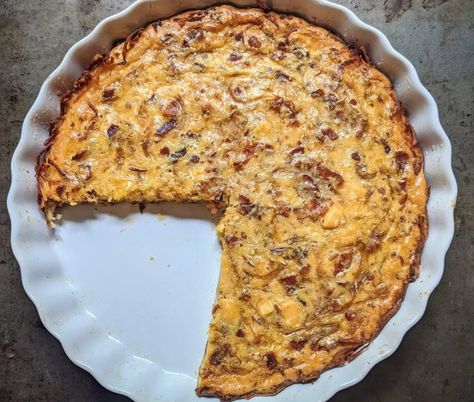 Fall Quiche Ideas, Bacon And Gouda Quiche, Smoked Gouda Quiche, Bacon Gouda Souffle Caribou, Bacon And Onion Quiche, Bacon Gouda Quiche, Recipes With Smoked Gouda Cheese, Recipes With Gouda, Fall Quiche