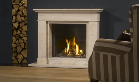 Gas Fires And Surrounds, Adele House, Gas Fireplace Ideas Living Rooms, Fireplace Glass Doors, Fireplace Suites, Fire Surround, Traditional Fireplace, Open Fireplace, Gas Fire