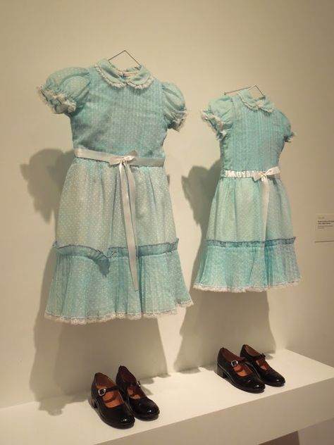 costumes from The Shining in museum exhibit... ummm my twins ARE doing this… Twin Girl Costumes, The Shining Twins, Twin Costumes, Sister Costumes, Steven King, Inspiring People, Stanley Kubrick, Classic Horror, The Shining