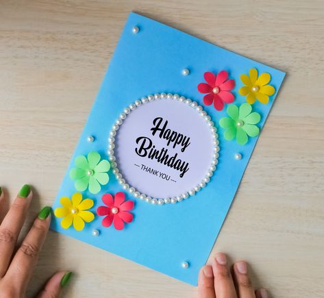 Birthday Card For Teacher Homemade, Birthday Greeting Card For Teacher, Teacher Birthday Card From Students, Christmas Crafts Videos, Teachers Day Card Easy, Birthday Card Ideas For Kids, Greeting Cards Handmade Creative Design, Birthday Card For Teacher, Birthday Card Making Ideas