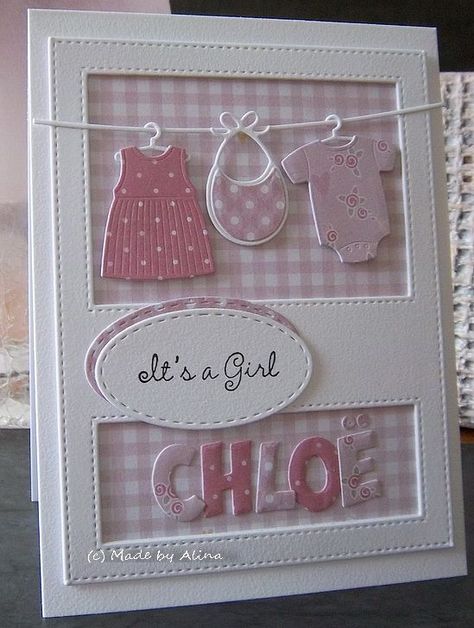 Idee Babyshower, Baby Cards Handmade, Welcome Card, Marianne Design, Baby Shower Cards, Baby Scrapbook, New Baby Cards, Creative Cards