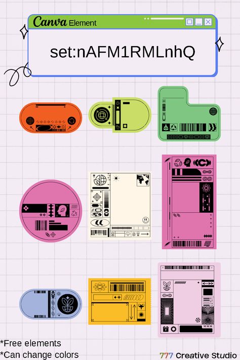 Canva Assets, Canva Sets, Canva Codes, Canva Keywords, Elements Canva, Keyword Elements Canva, Pixel Font, Graphic Design Assets, Canva Elements Keyword