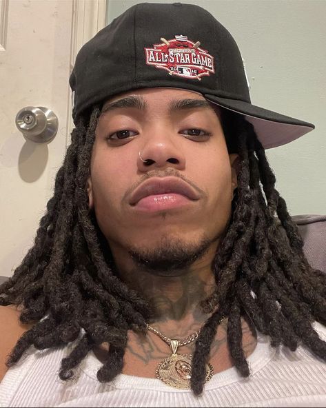 Boys With Nose Piercings, Men Nose Piercing, Wattpad Men, Men Nose, Attractive Black Men, Male References, Dreadlocks Men, Dread Hairstyles For Men, Dread Heads