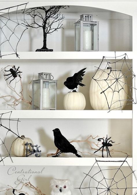 Diy Halloween Dekoration, Elegant Halloween Decor, Table Halloween, Halloween Decor Diy, Classy Halloween, Casa Halloween, Carte Halloween, Diy Halloween Decor, Elegant Halloween