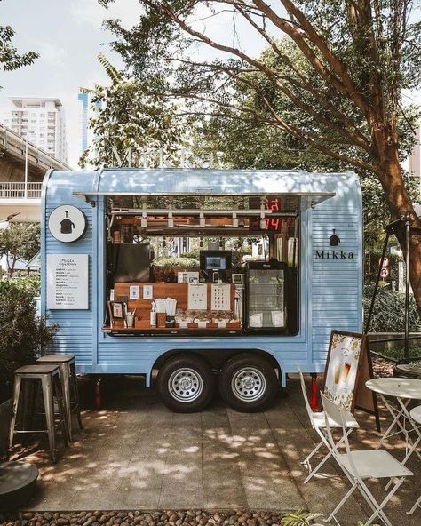 Good Truck Design, Van Cafe Design, Coffee Food Trailer, Coffee Bar Truck, Coffee Cart Ideas Business Food Truck, Cafe Truck Design, Mobile Bakery Truck, Cute Coffee Truck, Food Truck Inspiration