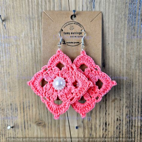 crochet crochet patterns-10 Stunning Crochet Earrings Patterns for Your Jewelry Collection Fancy Crochet, Earrings 2023, Moonstone Drop Earrings, Crochet Jewelry Patterns, Crochet Earrings Pattern, Earning Money, Earrings Elegant, Handmade Jewelry Gift, Earring Patterns