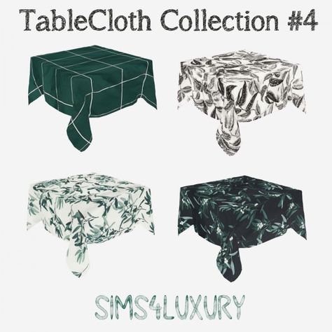 Sims4Luxury: Tablecloth Collection 4 Sims 4 Luxury, Sims 4 Download, David Sims, The Sims 4 Download, Sims 4 Cc Furniture, Best Sims, Gold Makeup, Cc Sims, Electronic Art