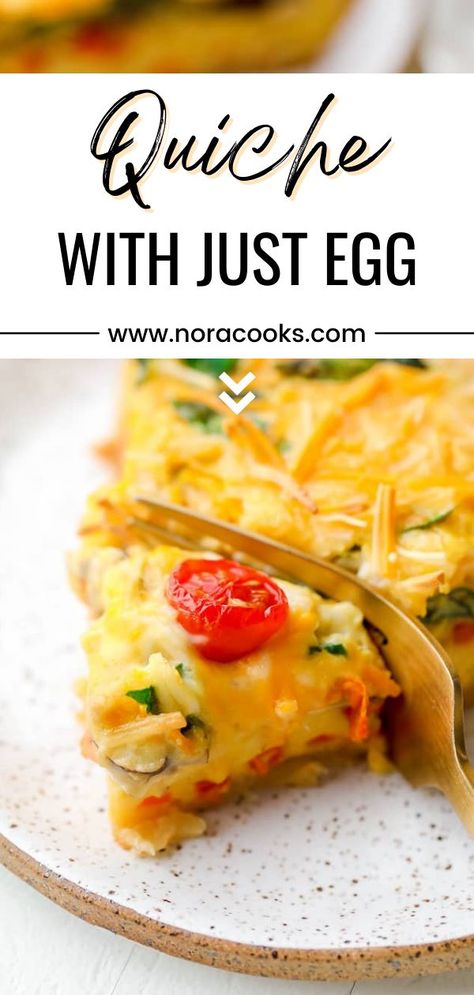 Vegan Just Egg Quiche, No Cheese Quiche Recipes, Quiche With Just Egg, Just Eggs Recipes, Plant Based Quiche, Vegan Quiche Recipes Easy, Egg Free Quiche, Vegan Breakfast Casserole Just Egg, Vegan Just Egg Recipes