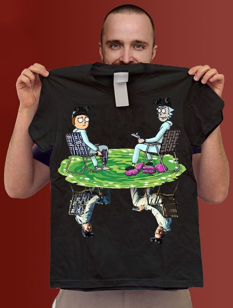 Breaking Bad Painting, Jesse Breaking Bad, Rick And Morty Crossover, Breaking Bad Shirt, Bad Painting, Friends Black, Rick Y Morty, Movie Black, Interesting Images