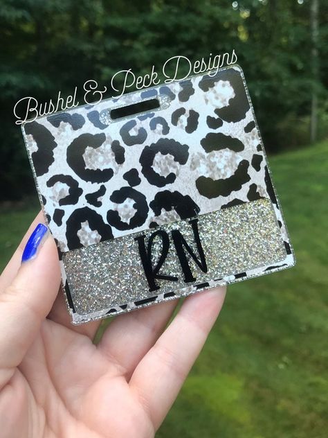 Medical Scrubs Outfit, Badge Buddy, Nursing Accessories, Glitter Tumblers, Custom Badges, Name Badges, Star Pictures, Leopard Pattern, Dear Santa