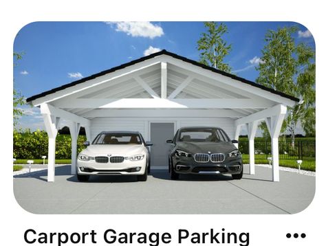 Hamptons Carport, Carport Addition, Carport Modern, Building A Carport, Modern Carport, Garage Extension, Solar Carport, Carport Ideas, Carport With Storage