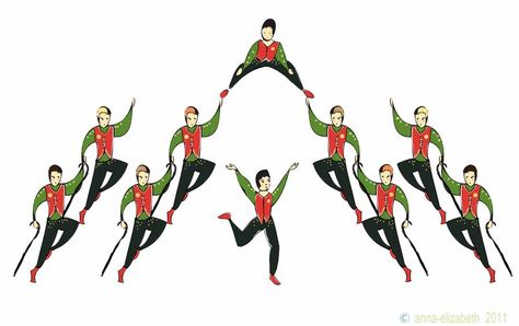 10 lords are leaping by anna-elizabeth on DeviantArt 10 Lords A Leaping, 11 Pipers Piping, 12 Drummers Drumming, Lords A Leaping, Pipers Piping, Drummers Drumming, 10 Days Of Christmas, Christmas Windows, Humorous Quotes