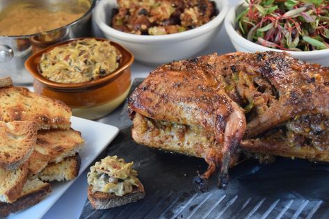 Roasted Rabbit Recipe, Roasted Rabbit, How To Cook Rabbit, Roast Rabbit, Rabbit Recipe, Best Stuffing, Meat Dinners, Rabbit Food, Stuffed Whole Chicken