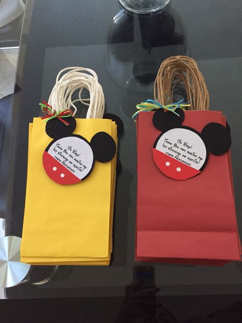 Mickey Mouse Treat Bags, Mickey Mouse Favor Bags, Mickey Mouse Party Bags, Mickey Mouse Party Favors Diy Goody Bags, Mickey Mouse Goody Bags, Disney Goodie Bags, Mickey Mouse Treats, Mickey Mouse Favors, Mickey Mouse Party Favors