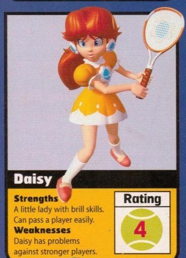 Daisy’s bio for “Mario Tennis (N64)” Mario Tennis, Princess Daisy, Super Mario Bros, Mario Bros, Super Mario, Mario, Tennis, Daisy, Character Design