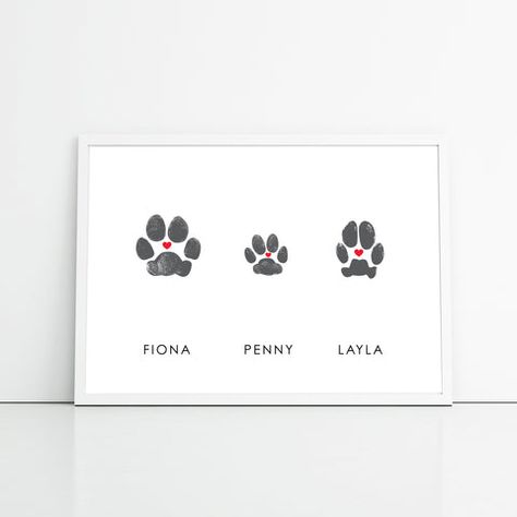 Dog Paw Print Art, Paw Print Crafts, Paw Print Art, Print Crafts, Paw Painting, Puppy Paw Prints, Pet Paw Print, Indoor Dog, Dog Crafts