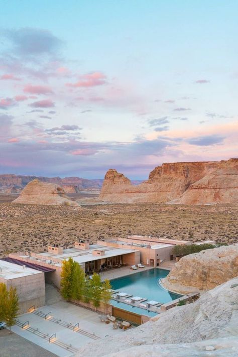 ARCHITECTURL on Twitter: "Amangiri hotel in Canyon Point, Utah.… " Amangiri Hotel, Amangiri Resort Utah, Aman Resorts, Amangiri Resort, Image Zen, Hotel Swimming Pool, Cave Hotel, Resort Design, Biome