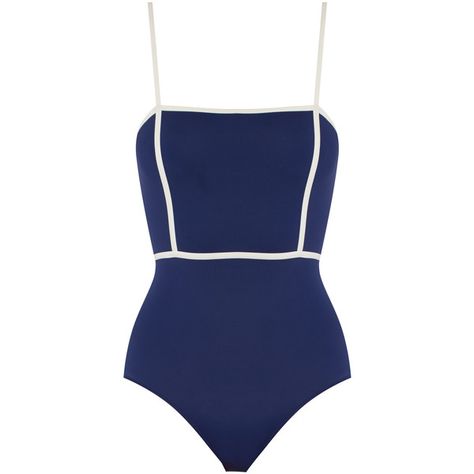 Navy Bathing Suit, Striped Swimwear, Striped Bathing Suit, Swimsuit Blue, Bathing Suits One Piece, Blue One Piece Swimsuit, Best Swimsuits, Striped One Piece, Striped Swimsuit