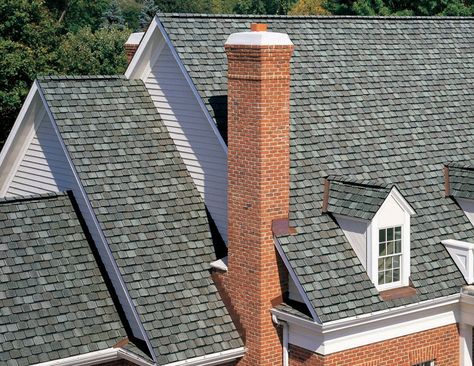 Architectural Shingles Roof, Galvanized Roofing, Spanish Exterior, Asphalt Roof, Roofing Options, Asphalt Roof Shingles, Shingle Colors, Architectural Shingles, Lake Houses Exterior