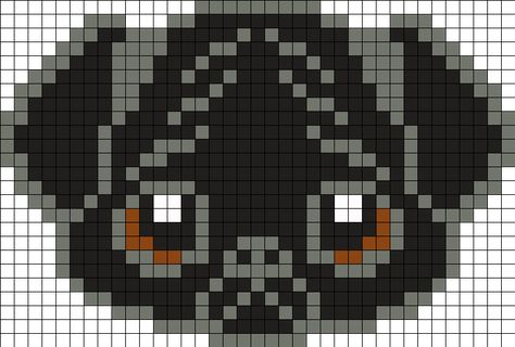 Kandi Patterns for Kandi Cuffs - Misc Pony Bead Patterns Black Pug Cross Stitch Pattern, Pug Perler Bead Pattern, Pug Perler Beads, Pug Pattern, Pug Cross, Beanie Knitting Patterns Free, Kandi Cuffs, Melty Bead Patterns, Fuse Bead Patterns