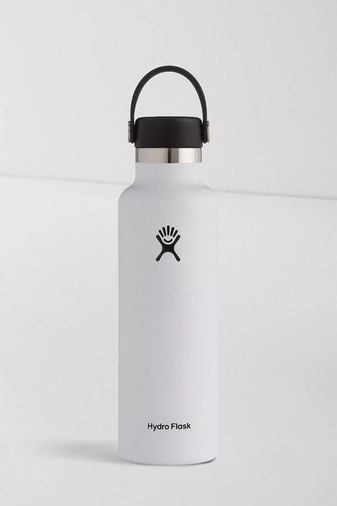 White Hydro Flask, 8th Grader, Hydro Flask Bottle, Slim Water Bottle, Preppy School Supplies, White Water Bottle, Hydro Flask Water Bottle, Water Flask, Preppy School