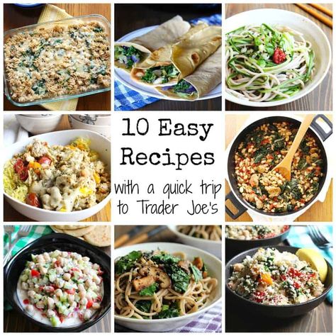 10 Cheap and Easy Trader Joe's Recipes | Frugal Nutrition Trader Joes Recipes Dinner, Joe Recipe, Trader Joes Recipes, Quick Easy Dinner, Easy Weeknight Dinners, Trader Joe, Weeknight Dinners, Trader Joe's, Easy Healthy Dinners