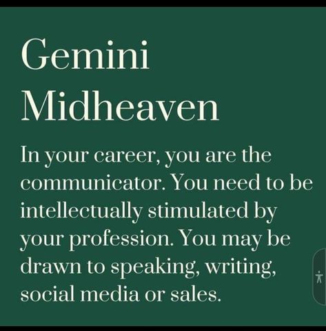 Gemini Midheaven Careers, Midheaven In Gemini, Gemini Midheaven, Astrology, Career, Spirituality, Healing, Social Media, Writing