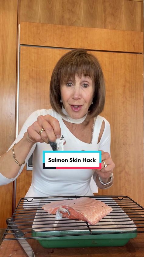 I’ve got the greatest hack for removing salmon skin! (If you want to r... | TikTok How To Remove Salmon Skin, How To Take Skin Off Salmon, Removing Skin From Salmon, How To Remove Skin From Salmon, Remove Salmon Skin, Scale Skin, Salmon Skin, Skin Tips, Have You Tried