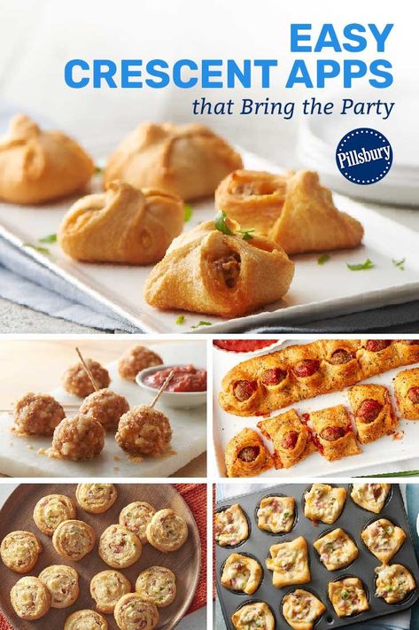 Crescents Recipes, Crescent Appetizers, Crescent Pinwheels, Crescent Ideas, Crescent Dough Recipes, Quesadillas Recipes, Pillsbury Biscuit Recipes, Crescent Roll Appetizers, Grands Biscuits