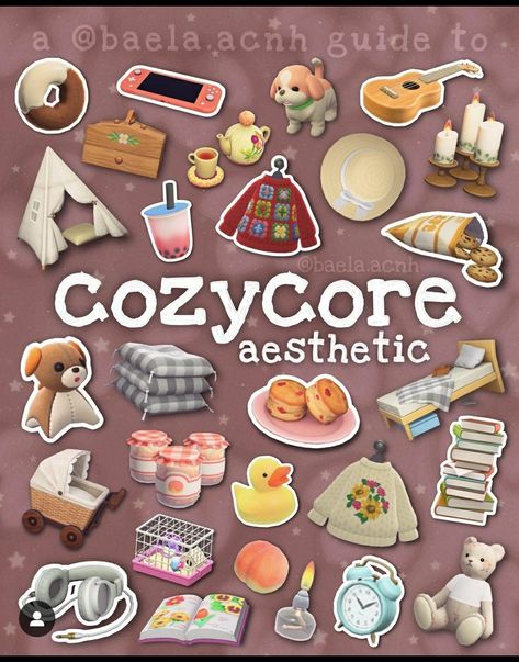 Acnh Design Codes Street Lamp, Pastel Acnh Villagers, Cozy Core Animal Crossing, Cozycore Animal Crossing, Acnh Aesthetic Ideas, Acnh Goldie House, Acnh Aesthetic Codes, Cozy Acnh Island, Acnh Gilmore Girls Theme