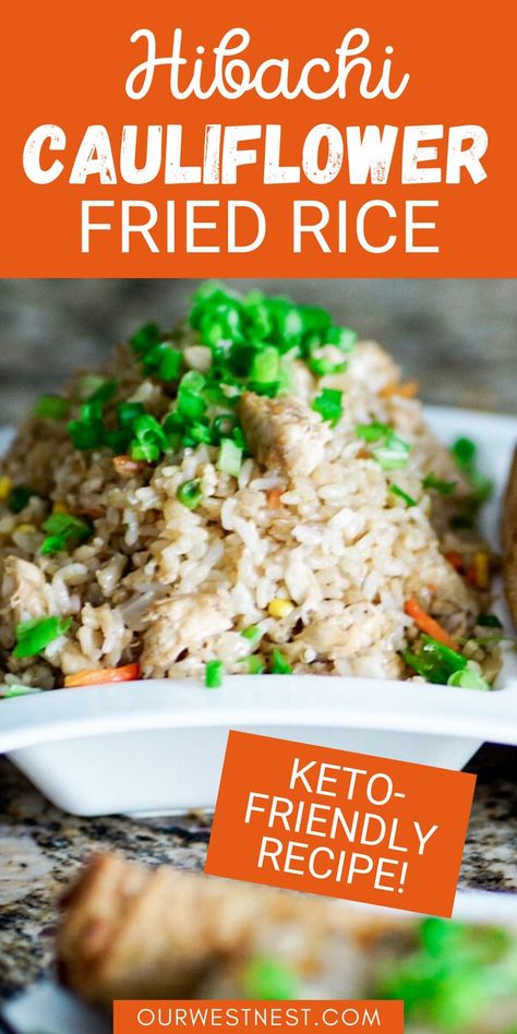 Keto Hibachi Recipes, Rice Califlower Recipes Dinners, Frozen Cauliflower Fried Rice, Califlower Fried Rice, Healthy Cauliflower Fried Rice, Cauliflower Fried Rice With Shrimp, Riced Califlower Recipes, Fried Rice Califlower Recipes, Hibachi Cauliflower Fried Rice