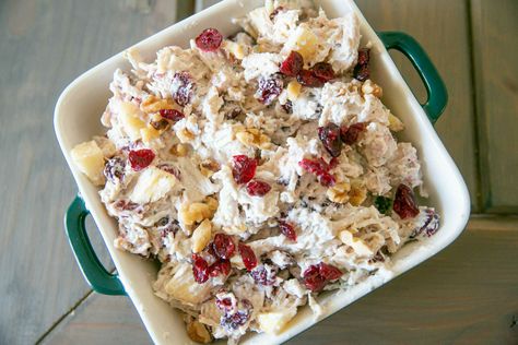 Cranberry Walnut Chicken Salad Cranberry Walnut Chicken Salad, Walnut Chicken Salad, Salmon Soup, Walnut Chicken, Chicken Enchilada Bake, Casserole Side Dishes, Road Trip Food, Chicken Breakfast, Cooking Chicken To Shred