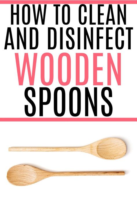 Sell Ideas, Wooden Cooking Utensils, Wood Utensils, Easy Wood Projects, Cleaning Wood, Household Cleaning Tips, Wooden Utensils, Wood Spoon, Cleaners Homemade