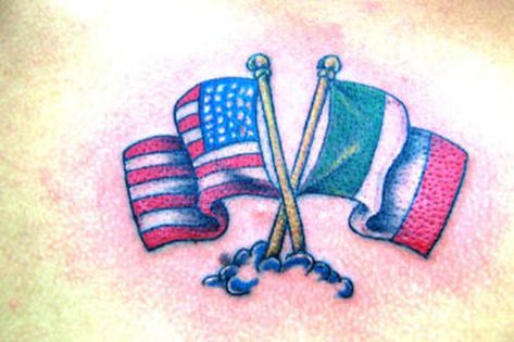 Mexican American Flags Tattoo, Tattoo Different, Skin Color Tattoos, Norway Design, Island Tattoo, Patriotic Tattoos, Christian Flag, Different Flags, Cross Flag