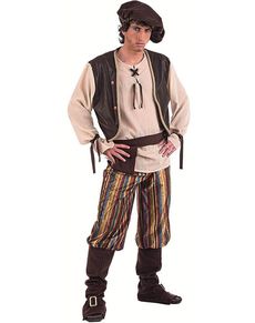 Medieval Tavern Man Adult Costume Peasant Outfit, Cottagecore Fashion Male, Peasant Costume, Medieval Peasant, Frozen Costume, The Addams Family, Superman Wonder Woman, Edward Scissorhands, Cottagecore Fashion